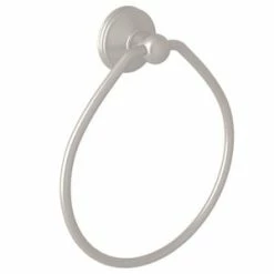 Outlet 🧨 Perrin & Rowe Georgian Era Towel Ring in Satin Nickel ✨