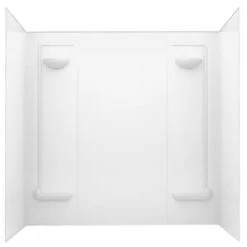 Coupon ๐ Swan Corporation 60 x 57 in. Tub & Shower Wall in White ๐