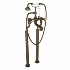 Buy ✨ Perrin & Rowe Two Cross Handle Floor Mount Filler in English Bronze 🥰