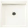 Promo ❤️ Swan Corporation Veritek® 36 x 36 in. Veritek Square Shower Base with Center Drain in White 🛒