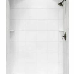 Buy 😍 Swan Corporation 72-1/2 x 36 x 36 in. Swanstone Square Shower Wall Kit in White 🛒