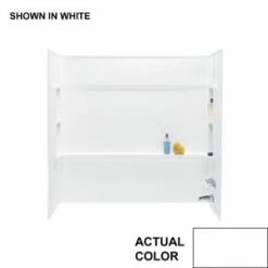 Budget 😀 Swan Corporation Veritek® 30 x 60 in. Bath Wall Kit in White 🛒