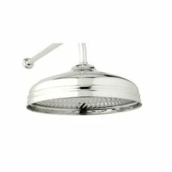 Best Sale 🛒 Perrin & Rowe Single Function Rain Showerhead in Polished Nickel 💯