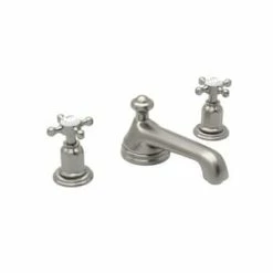 Deals 😉 Perrin & Rowe Edwardian Two Handle Bathroom Sink Faucet in Satin Nickel 🤩