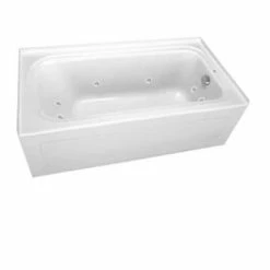 Flash Sale 😉 American Whirlpool Tahitian 5 60 x 42 in. Whirlpool Drop-In Bathtub with Right Drain in White ❤️
