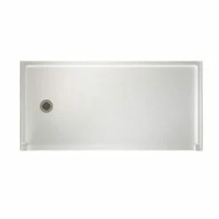 Cheapest 🎁 Swan Corporation 60 x 30 in. Composite Rectangle Shower Base with Left Drain in White ⭐