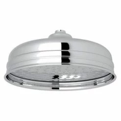 Flash Sale 😀 Perrin & Rowe Single Function Rain Showerhead in Polished Chrome 🔔